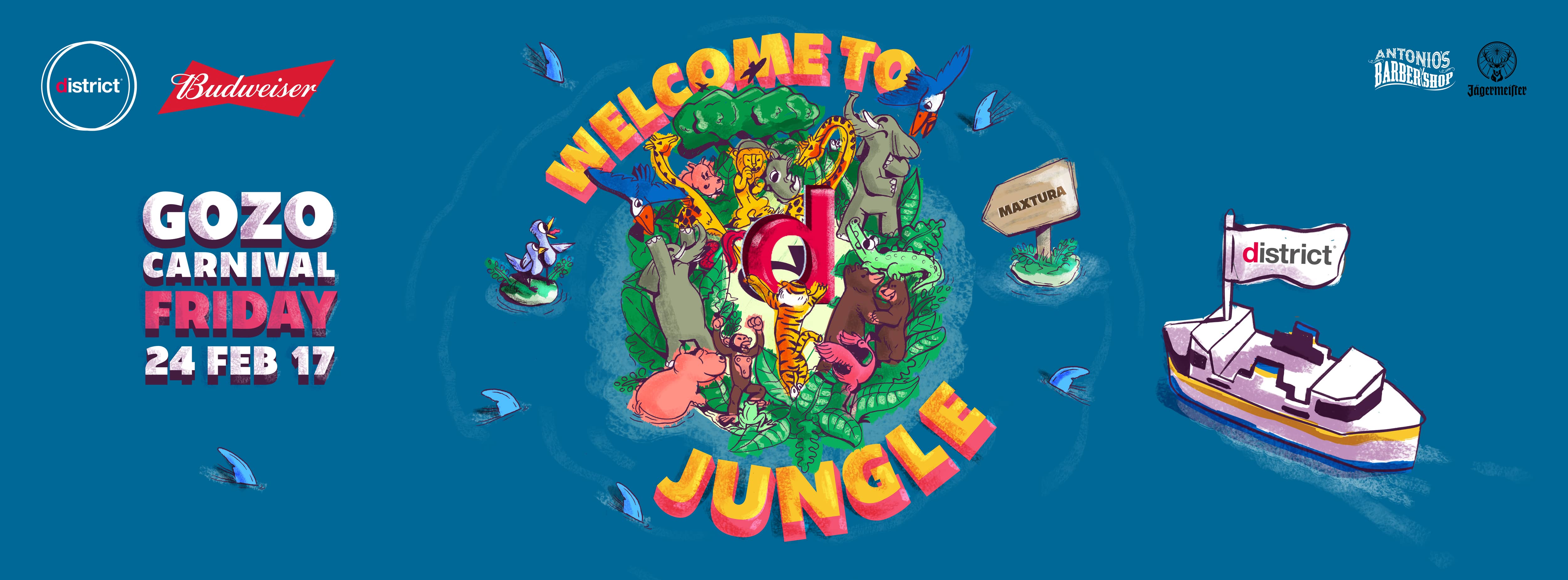district welcome to the jungle party malta